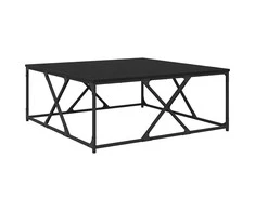 Kavos staliukas Juodas ąžuolas 100 x 100 x 40 cm