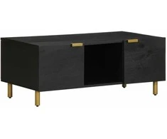 kavos staliukas juodas 100x54x40 cm Engineered Wood
