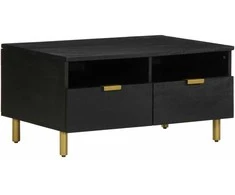 kavos staliukas juodas 80x54x40 cm Engineered Wood