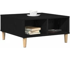 Kavos staliukas Juodas ąžuolas 60 x 60 x 30 cm Apdirbta mediena
