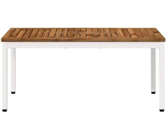 Kavos staliukas Natūrali ir Balta 50 x 100,5 x 45 cm