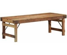Kavos staliukas Ruda 110 x 55 x 40 cm Kietas atkurtas medis