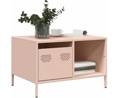 kavos staliukas rožinis 68,5x50x43,5cm šaltai valcuotas plienas