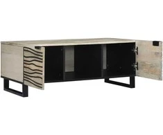 Kavos staliukas Balta 100 x 54 x 40 cm Apdirbta mediena