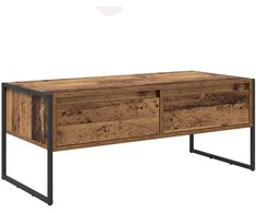 Kavos staliukas su stalčių Senovinis medis 100 x 46 x 40 cm