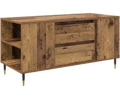 Kavos staliukas su stalčių Senovinis medis 102 x 44,5 x 50 cm
