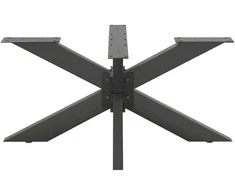 Kavos staliuko koja, voro formos, antracito spalvos, 98x58x(42-43) cm, plienas