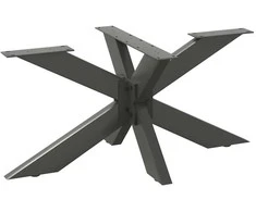 Kavos staliuko koja, voro formos, antracito spalvos, 98x58x(42-43) cm, plienas