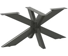 Kavos staliuko koja, voro formos, antracito spalvos, 98x58x(42-43) cm, plienas