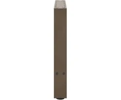 Kavos staliuko kojelės, 2 vnt., 60x(42-43) cm, natūralus plienas