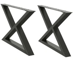 Kavos staliuko kojos, 2 vnt., antracito spalvos, 70x(42-43,3) cm, plienas