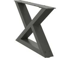 Kavos staliuko kojelės, 2 vnt., antracito spalvos, 60x(30-31,3) cm, plienas