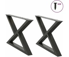 Kavos staliuko kojos, 2 vnt., antracito spalvos, 70x(42-43,3) cm, plienas