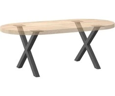 Kavos staliuko kojelės, 2 vnt., antracito spalvos, 50x(42-43) cm, plienas