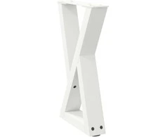 Kavos staliuko kojelės, 2 vnt., baltos, 38x(42-43,3) cm, plienas