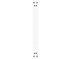 Kavos staliuko kojelės, 2 vnt., baltos, 70x(30-31) cm, plienas, U formos