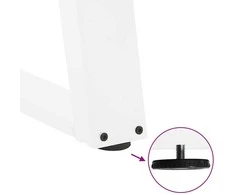 Kavos staliuko kojelės, 2 vnt., baltos, 50x(30-31) cm, plienas, U formos