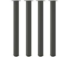Baro stalo kojos, 4 vnt., antracito spalvos, 110-112 cm, plienas