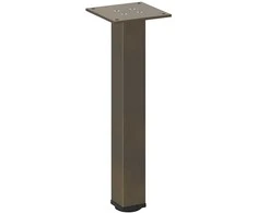Kavos staliuko kojelės, 4 vnt., natūralus plienas, 42-44 cm, plienas