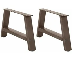 Kavos staliuko kojelės, A formos, 2 vnt., 60x(30-31) cm, plienas