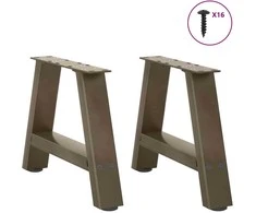 Kavos staliuko kojelės, A formos, 2 vnt., 30x(30-31) cm, plienas
