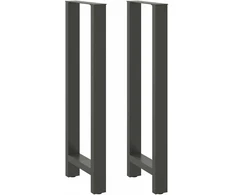 Baro stalo kojos, antracito spalvos, 2 vnt., 40x(110-111) cm, plienas