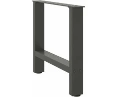 Kavos staliuko kojos, antracito spalvos, 2 vnt., 60x(42-43) cm, plienas