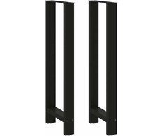 Baro stalo kojos, juodos, 2 vnt., 50x(110-111) cm, plienas