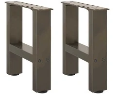 Kavos staliuko kojelės, 2 vnt., 30x(30-31) cm, natūralus plienas