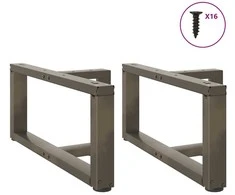 Kavos staliuko kojelės, 2 vnt., juodos, 70x25x(30-31) cm, plienas