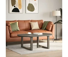 Kavos staliuko kojelės, 2 vnt., juodos, 60x25x(42-43) cm, plienas
