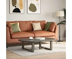 Kavos staliuko kojelės, 2 vnt., juodos, 60x25x(30-31) cm, plienas