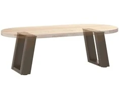 Kavos staliuko kojelės, U formos, 2 vnt., natūralus plienas, 30x(30-31) cm, plienas
