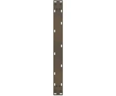 Kavos staliuko kojelės, U formos, 2 vnt., natūralus plienas, 60x(30-31) cm, plienas