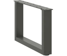 Kavos staliuko kojelės, 2 vnt., antracito spalvos, 50x(30-31) cm, plienas