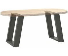 Kavos staliuko kojelės, 2 vnt., antracito spalvos, 38x(42-43) cm, plienas