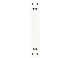 Kavos staliuko kojelės, 2 vnt., baltos, 28x(42-43) cm, plienas, U formos