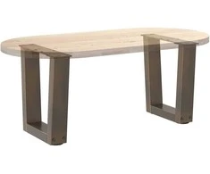Kavos staliuko kojelės, V formos, 2 vnt., natūralus plienas, 30x(30-31,3) cm, plienas