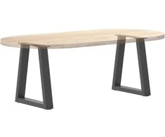 Kavos staliuko kojelės, V formos, 2 vnt., antracito spalvos, 38x(42-43,3) cm, plienas