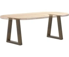 Kavos staliuko kojelės, V formos, 2 vnt., natūralus plienas, 38x(42-43,3) cm, plienas