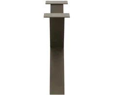 Kavos staliuko kojelės, X formos, 2 vnt., natūralus plienas, 70x(42-43) cm, plienas