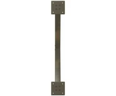 Kavos staliuko kojelės, X formos, 2 vnt., natūralus plienas, 70x(30-31) cm, plienas