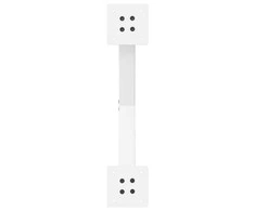 Kavos staliuko kojelės, X formos, 2 vnt., baltos, 50x(30-31) cm, plienas