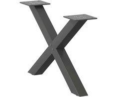 Kavos staliuko kojelės, 2 vnt., antracito spalvos, 60x(30-31) cm, plienas