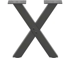 Kavos staliuko kojelės, 2 vnt., antracito spalvos, 37x(30-31) cm, plienas