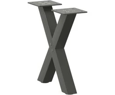 Kavos staliuko kojelės, 2 vnt., antracito spalvos, 37x(30-31) cm, plienas