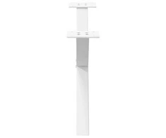 Kavos staliuko kojelės, 2 vnt., baltos, 70x(30-31) cm, plienas, X formos