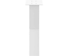 Kavos staliuko kojelės, X formos, 2 vnt., baltos, 38x(42-43) cm, plienas