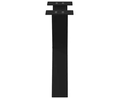 Kavos staliuko kojelės, X formos, 2 vnt., juodos, 50x(42-43) cm, plienas