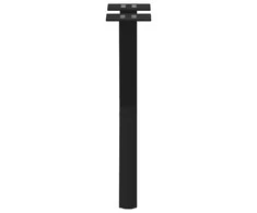 Kavos staliuko kojelės, X formos, 2 vnt., juodos, 28x(42-43) cm, plienas
